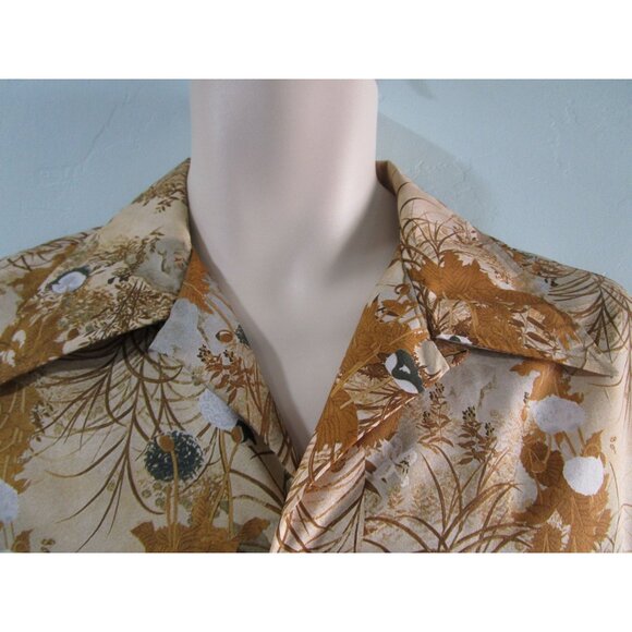 Liberty House of Hawaii Polyester Disco Era Vintage Polyester Shirt Men's XL EUC - Picture 7 of 16